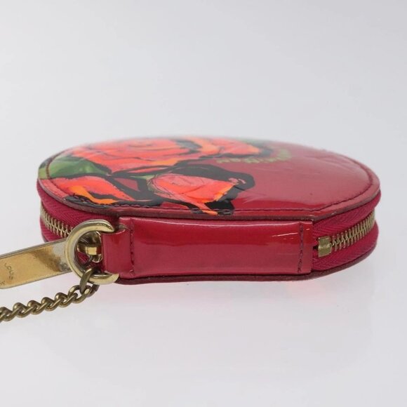 LOUIS VUITTON Vernis Rose Porte Monnaie Chapeau Coin Purse - Picture 4 of 16